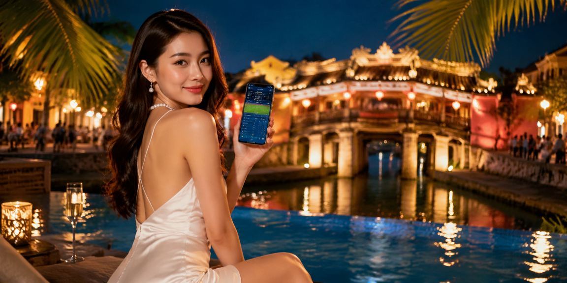 Không gian giải trí buổi tối tại chợ đêm Hội An với t500